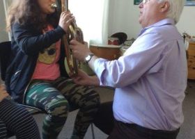 Besuch der IVK in der Musikschule Düren